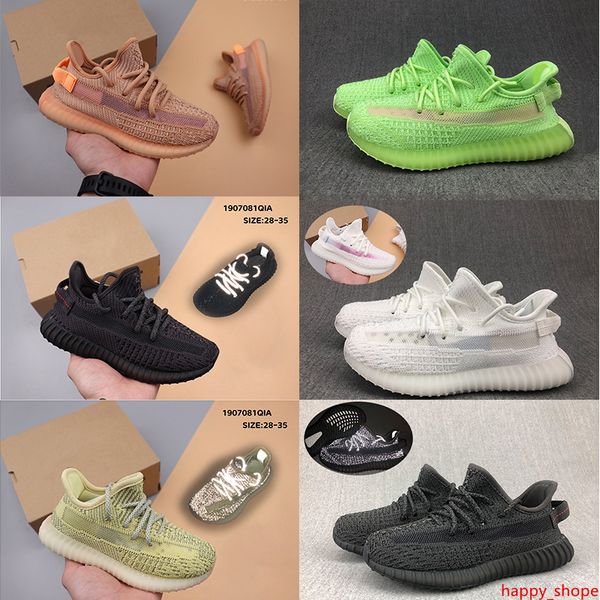 

kid kanye shoes big kids children boys girls trainers sneakers black clay antlia lundmark synth static reflective youth kid sports shoes