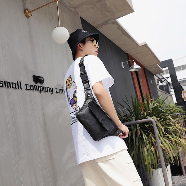 

the new korean version of the chest bag men's bag joker pockets tide outdoor sports casual fashion men's pockets