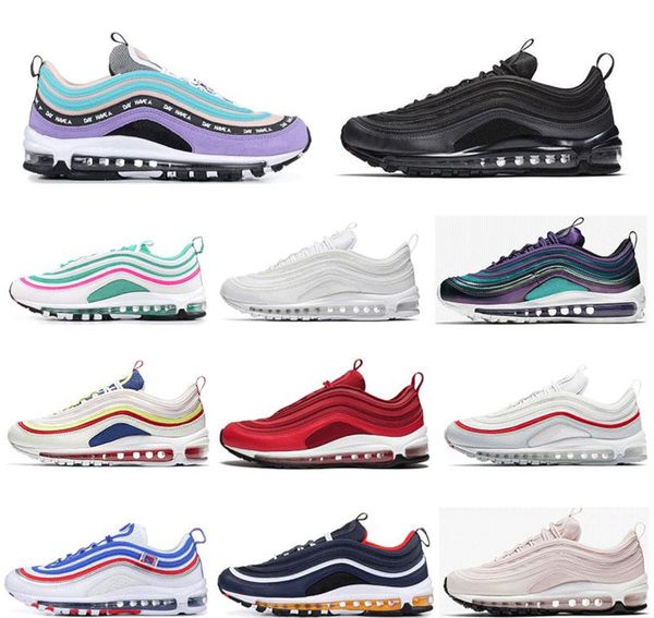 

running shoes for mens womens court purple london-summer of love have a day triple white south beach trainer sports sneaker size 36-45, Black