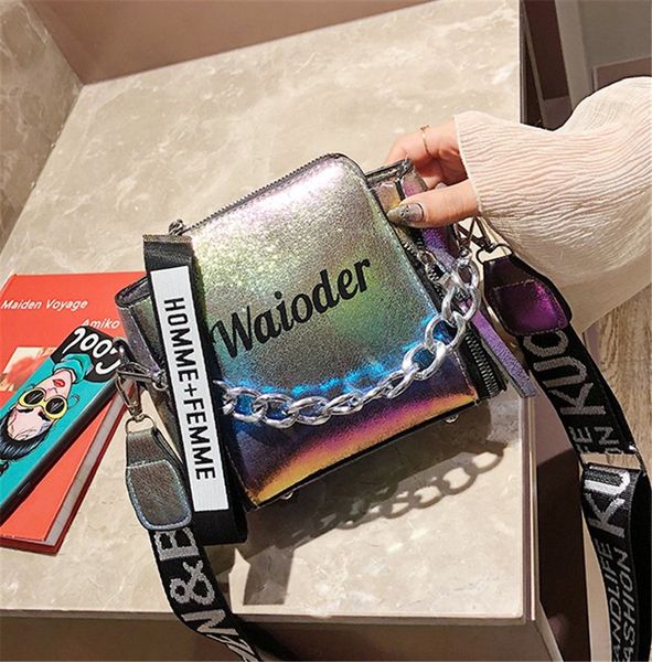 

дизайнер сумка мода tide дама письмо сумка широкого ремень цепь сумка женщина crossbody сумка высокого качество девушка newset 5