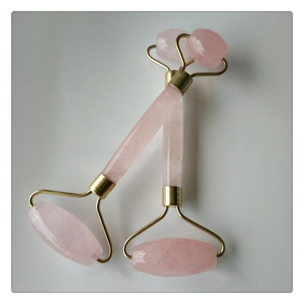 

Double end jade roller ma ager facial limming tool for face body ma age good quality for girl women pink