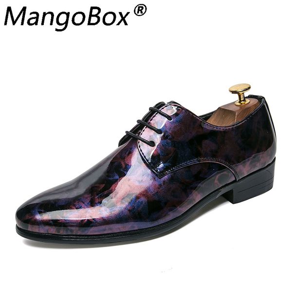 

new fashion wedding shoes men pointed toe oxfords man dress leather shoes formal zapatos hombre mens casual big size 38-44, Black