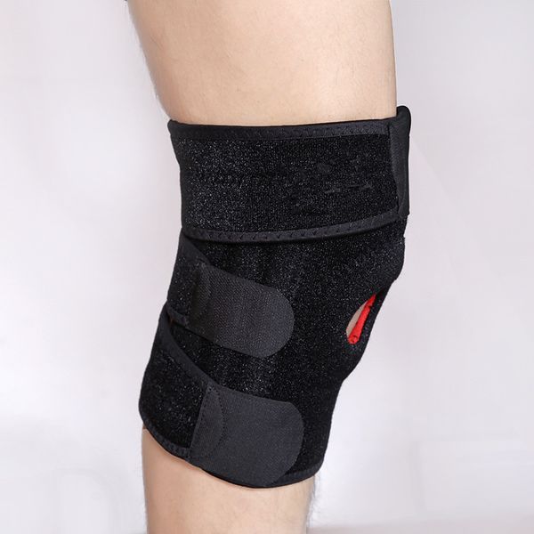 

knee brace knee suppor pad guard spring running breathable exercise outdoor fitness professional sports protective gear, Black;gray