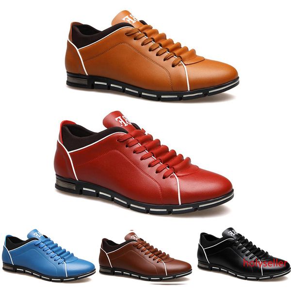 

2020 wholesale men shoes black wine red brown fashion designers casual shoes dropshipping size 39-44 item 402