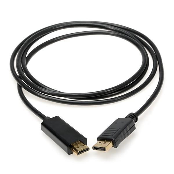 

100pcs 3m / 10ft displayport display port dp male to hdmi male m/m cable adapter connector 1080p for hdtv pc *100pcs/lot