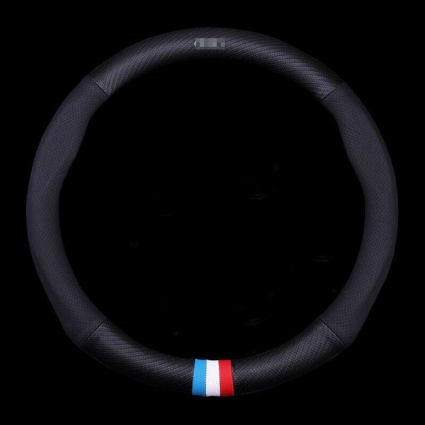 

for toyota vios steering wheel cover matt carbon fiber black leather sports