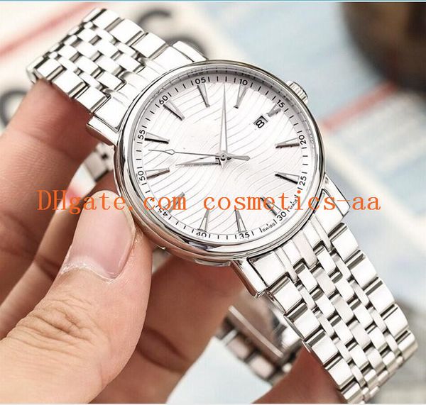 

3 style luxury watch new aquaterra co-axial steel bracelet white dial 41mm automatic mens fashion men watches new version, Slivery;brown