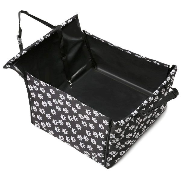 

oxford footprint dog carriers rear back waterproof pet dog car front seat cover mats hammock protector with safety belt dropship kennels & p