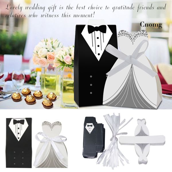 

birthday container party decor groom and bride paper 100pcs candy boxes ribbon gift box dessert package storage portable