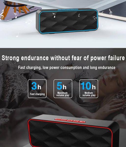 

wireless bluetooth speaker outdoor portable mountaineering, riding speaker seven waterproof subwoofer fashion bluetooth gift speake