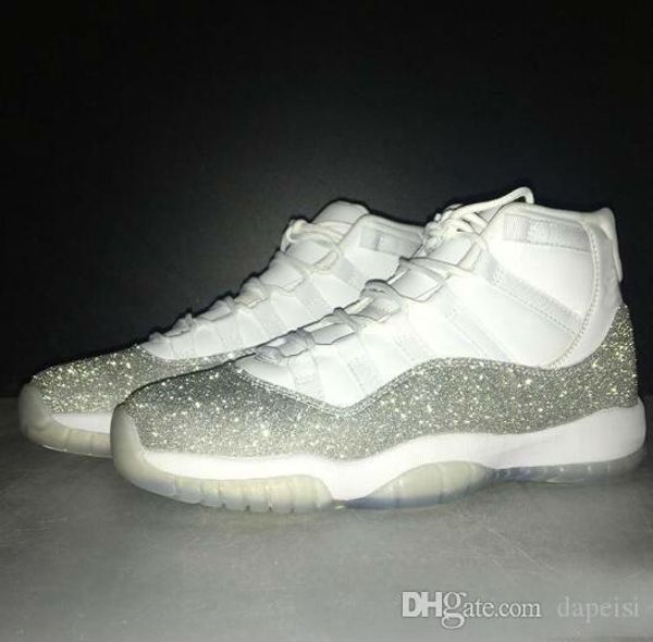 

new stock x bred 11 mens basketball shoes metallic silver wmns 11s loyal blue 4s what the 4 men women sports sneakers