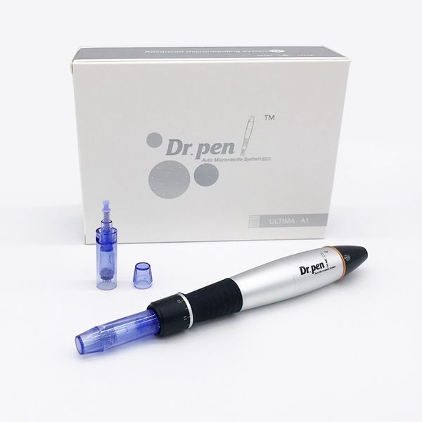 Timbro automatico elettrico Derma Pen A1-C Rullo con micro aghi Dr.pen Terapia della pelle Acne Smagliature Cicatrice Anti invecchiamento Con cartuccia da 52 punte