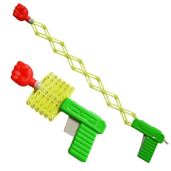 

retractable fist shooter trick toy gun funny child kids plastic party festival gift just for fun classic elastic telescopic fist