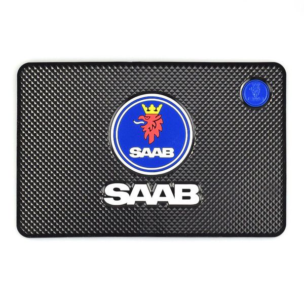 

powerful anti-slip mat for saab 9-3 9-5 fit for all cars auto washable non-slip mat cell phone gps keys coins holder car styling