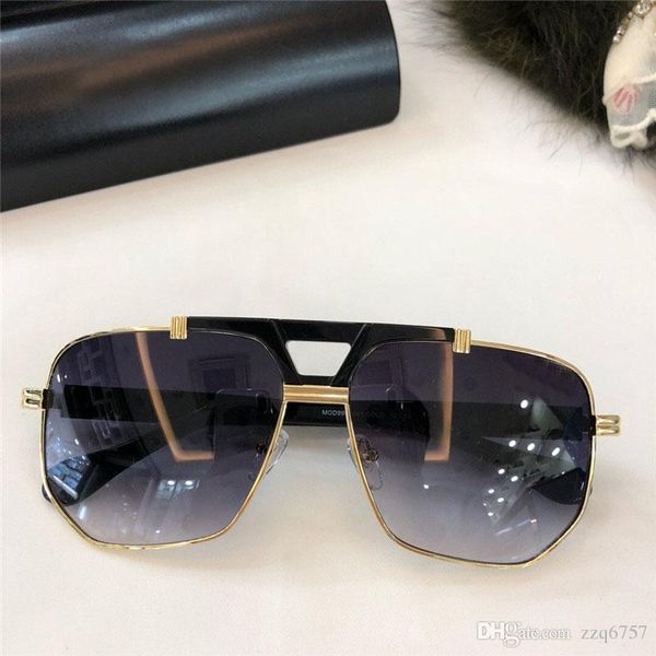 

fashionable popular sunglasses classic square frame simple and generous style 990 protection eyewear with box, White;black