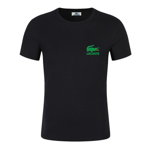 

2019 New Brand Мужские футболки лета хлопка с коротким рукавом рубашки случайные Lacoste футболки Мужской майка Homme одежда