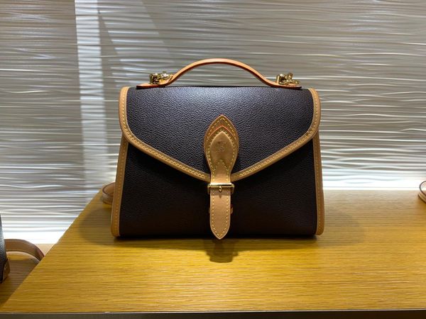

wholesale 5a lvivy m44919 shoulder bags genuine leather bags lady wallet kelly bag crossbody bag with box b030, Black