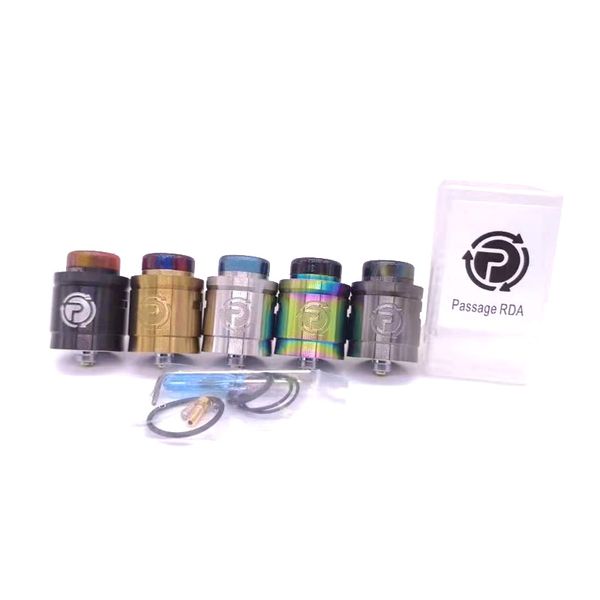 

Passage RDA Atomizer 24mm Diameter with 810 Resin Drip Tip clone Tank Internal Honeycomb Airflow Holes Ecig DHL Free