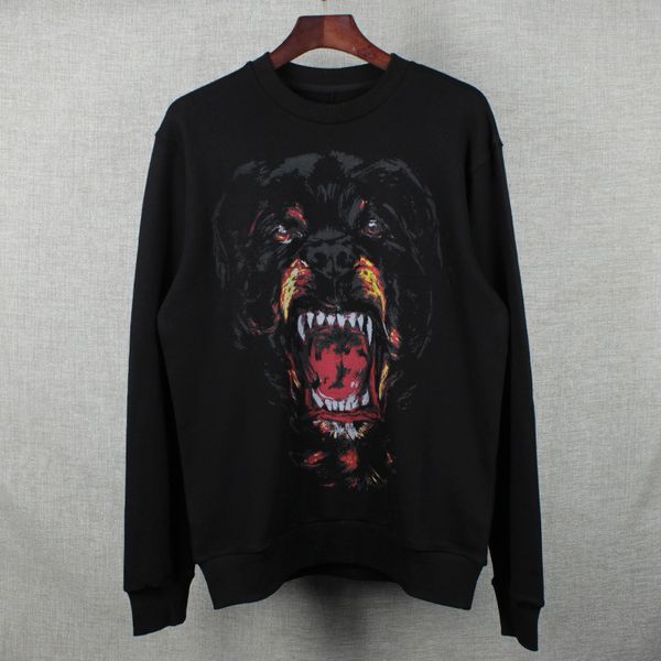 

mens дизайнер толстовки givh31 новый модный бренд роскоши граффити собак головы печатные санитарные одежды, Black