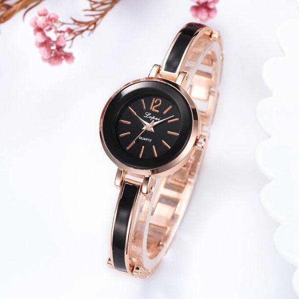 

lvpai brand women bracelet watches rose gold wristwatches ladies fashion casual quartz watch female clock montre femme, Slivery;brown