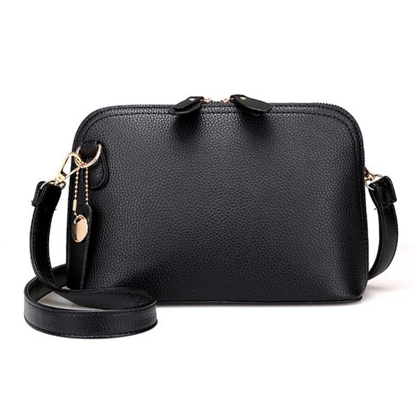 

women bag shoulder messenger bags tote handbag retro stylish simple wild popular solid color leather casual multifunctional h1