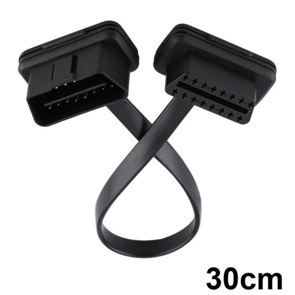 

male to female diagnostic cable obd2 abs black 1pc scanner tool extension