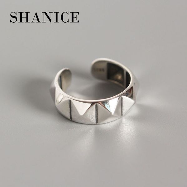 

shanice s925 sterling silver open rings punk defensive spikes rivet cone ring jewelry wholesale wedding rings for women jewelry