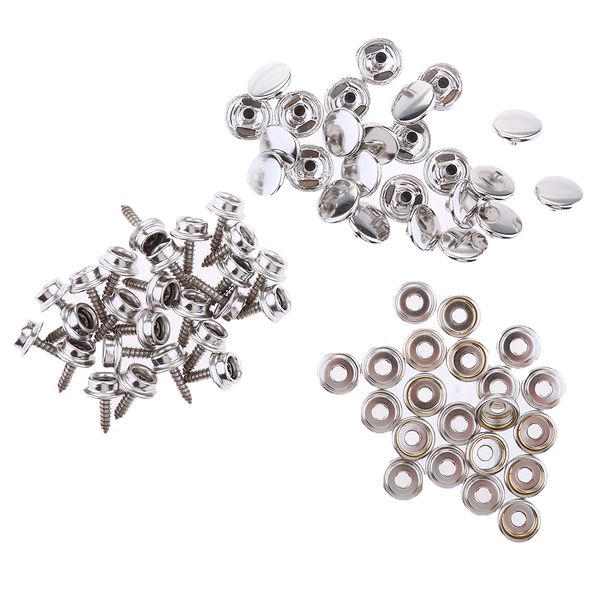 

75pcs boat marine тент фиксаторы 15 мм винт stud кнопка оправа