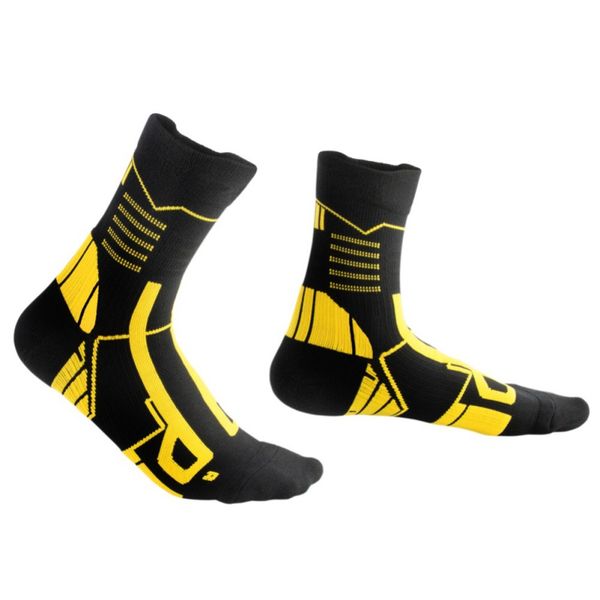

1 pair sports cycling socks women men lightweight anti-sweat compression running ankle hosiery hiking men's sportswear, Black