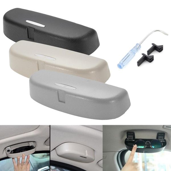 

car glasses storage box holder sunglasses storage case universal for x1 x3 x5 x6 1 2 3 4 5 6 7 series 2010-2017 abs plastic