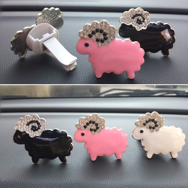 

car little sheep air outlet fragrant perfume clip air freshener diffuser decor high qualty fragrance material_1.24
