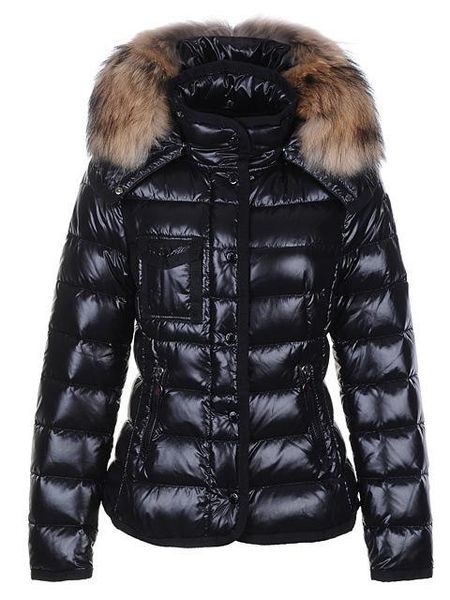 

new fashion women designer jackets short female slim fur collar winter coats doudoune femme down jacket size xs-2xl, Black;brown