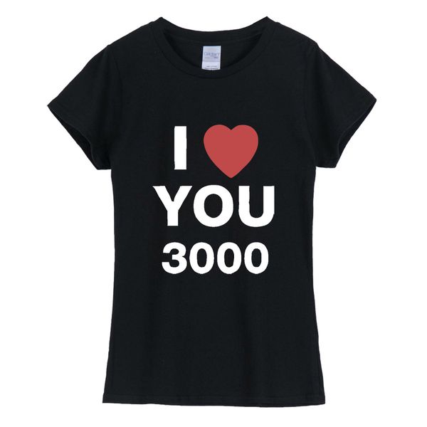 

i love u 3000 tshirts men women fashion avenger simple tees short sleeved, White;black