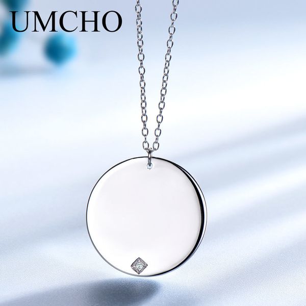 

умчо твердые настоящее стерлингового серебра 925 ожерелье пользовательское имя бар подвески мода стиль ювелирные изделия для женщин подарки, Silver