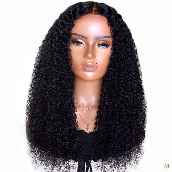 

coily curls 13*4 afro kinky curly lace front human hair wigs 150% density brazilian remy pluck babyhair middle ratio bleached, Black;brown