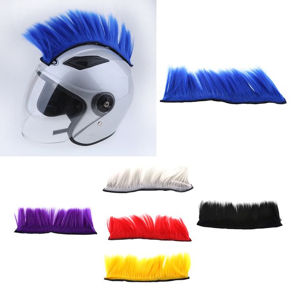 

diy helmet mohawk hair punk hair for motorcycle ski snowboard helmets for most motorcycle helmet protective gears accessories