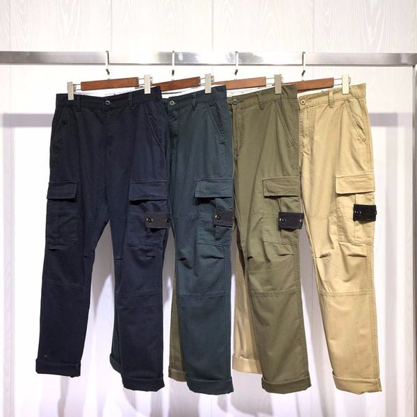 

stone brand mens overalls fashion designer casual pants luxury designer pants classic street hip hop motorcycle riding joggers, Black