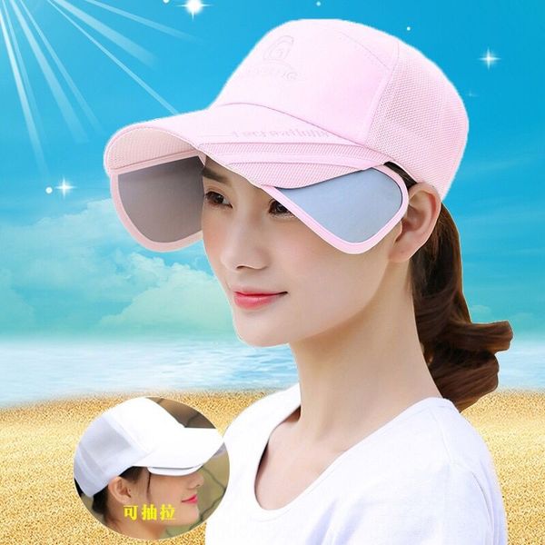 

pull eaves net women's summer all-match sun couple women's sun hat net hat, Blue;gray