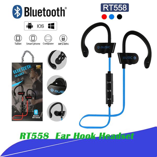 

Rt558 bluetooth headphone ear hook wirele bluetooth head et noi e cancelling weatproof port earphone for iphone x x max and androd