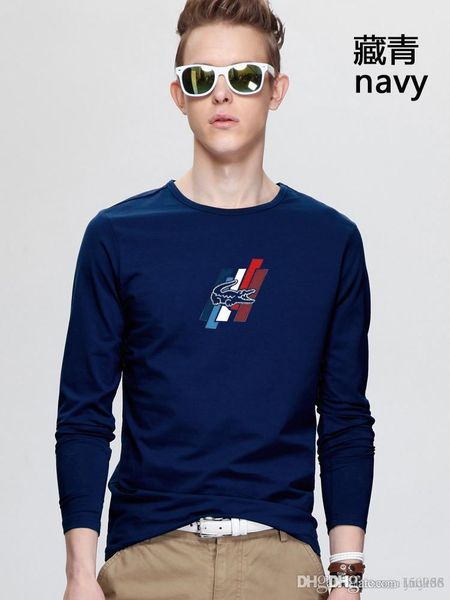 

men's long-sleeved t-shirt, thin style t-shirt with spring and autumn sole jacket, young and middle-aged style t-shirt 2018 new autumn, White;black