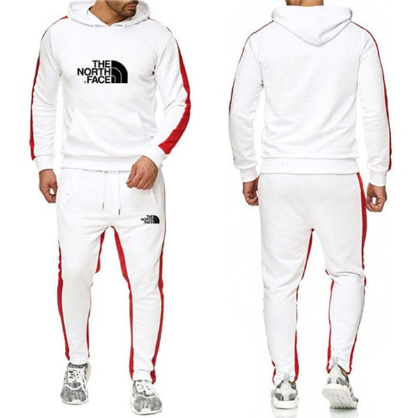 

19s brand new fashion men's tracksuit women casual sport suit jacket hoodie pants sweatshirt + pant suit woman hoodie and pant set swea, White