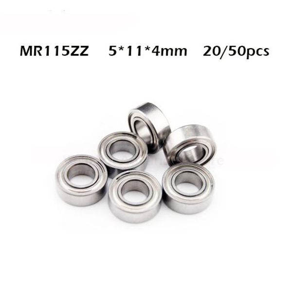 

mr115zz bearing abec-1 (20/50pcs) 5*11*4 mm miniature mr115 zz ball bearings l-1150zz y04 mr115z