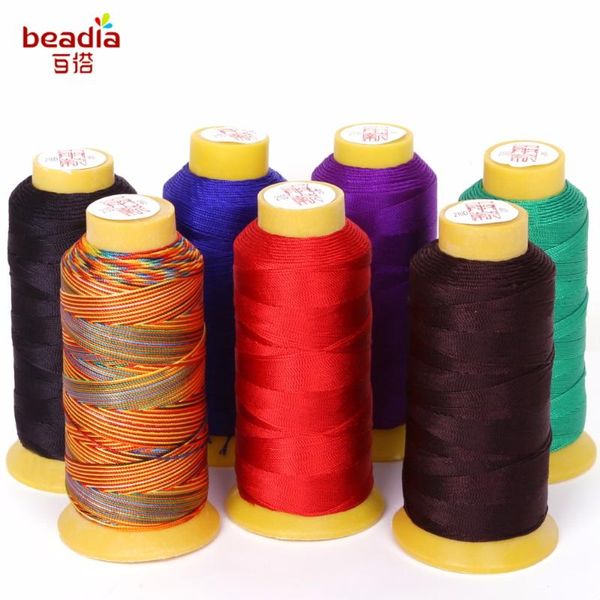 

7colors 0.25/0.5/0.75/1.2mm size sewing threads for machine diy sewing thread kit for hand 220-900yards/roll, Black;white