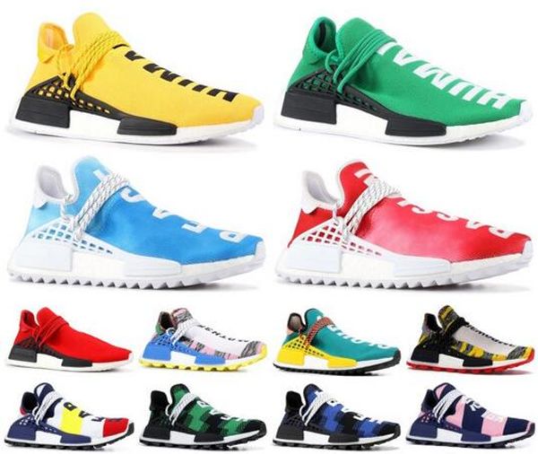 

2019 human race nmd pharrell williams hu solar pack orange yellow nobel ink scarlet bbc mens womens designer sneakers us 5-11.5