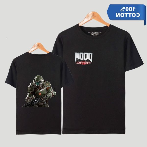 

eternal group 2019doom close repair the body men and women paragraph pure cotton shirt t shirts, Gray;blue