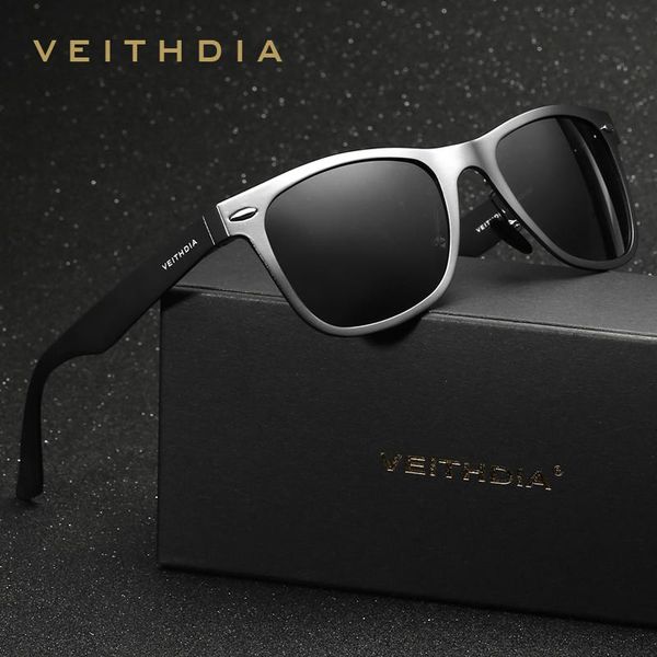 

veithdia brand designer aluminum magnesium men's mirror sun glasses eyewear accessories sunglasses for women gafas oculos de sol opari