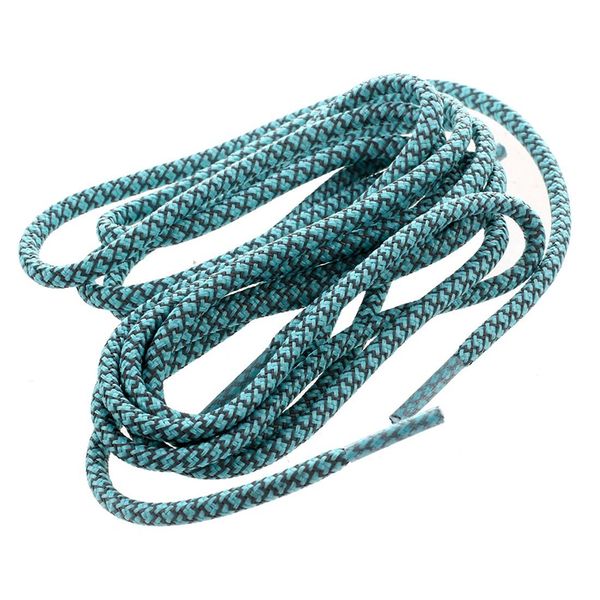 

round rope 3m reflective runner running sport shoe laces shoelaces(a-style sky blue, Black