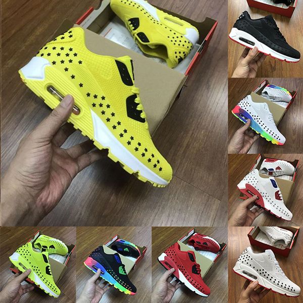 

kpu 90 rainbow mens running shoes 2020 utility classic 90s black white star triple s 1s designer sneakers cushion women sport trainer