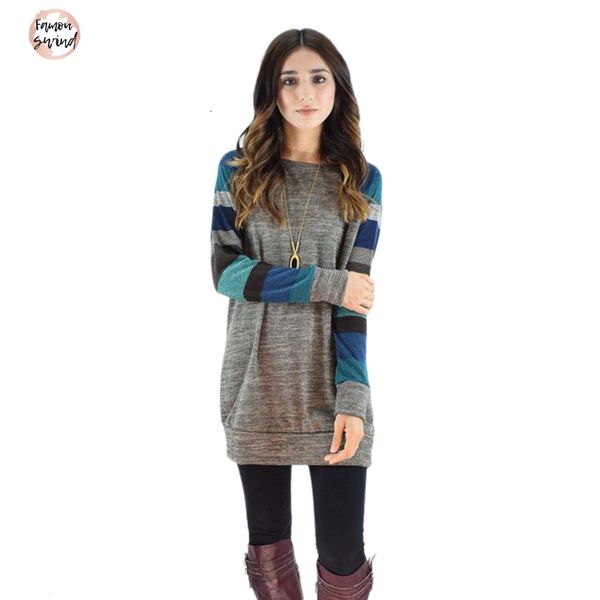 

свитер весна нового прибытия вскользь свободные женщины основные пуловеры o шеи длинным рукавом трикотажная женский свитер вытащите femme, White;black