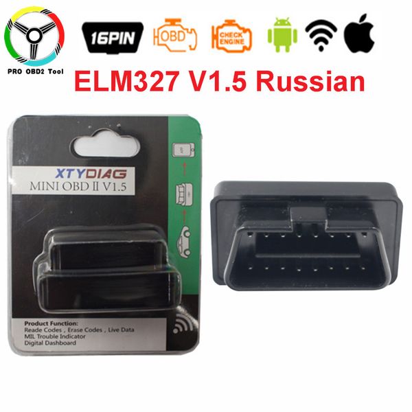 

super mini elm 327 wifi elm327 v1.5 obd2 obd ii can-bus diagnostic tool code scanner support android symbian window russian